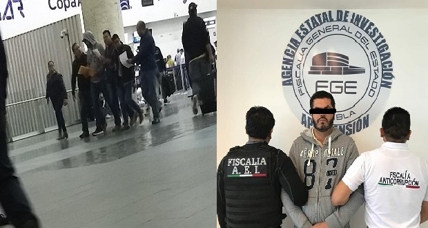 Patjane, edil de Tehuacán, detenido en aeropuerto de la CDMX