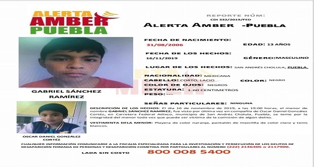 FGE activa Alerta Amber para localizar a dos menores