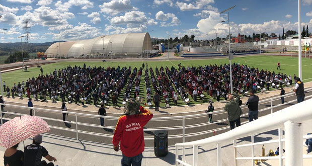 Alumnos llevarán banda monumental al aniversario 45 de Antorcha