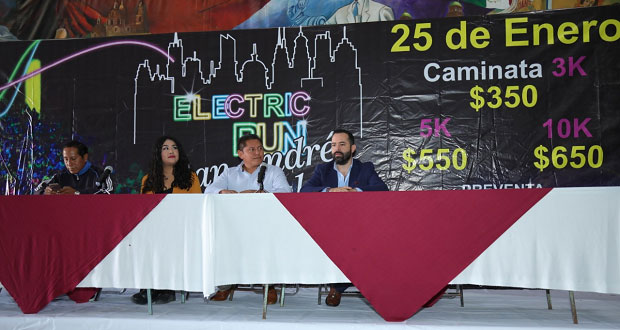 Inicia el 2020 en la carrera Electric Run, de San Andrés Cholula