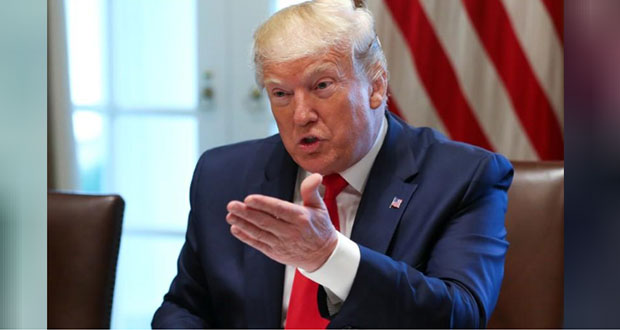 Trump acusa a la demócrata Nancy Pelosi de retrasar firma del T-MEC