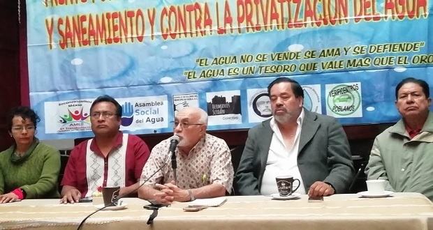 Frente en Defensa del Agua propondrá a Congreso regresar a tarifas de 2010