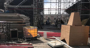 Sin reanudar instalación de réplica de Capilla Sixtina en atrio de Catedral