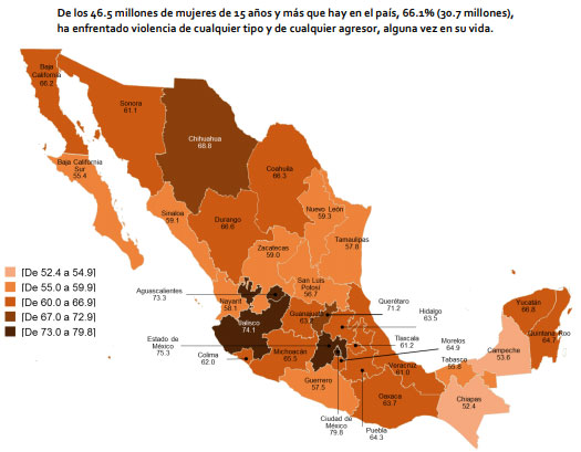En Puebla, 64% de mujeres han sufrido violencia alguna vez en su vida: Inegi