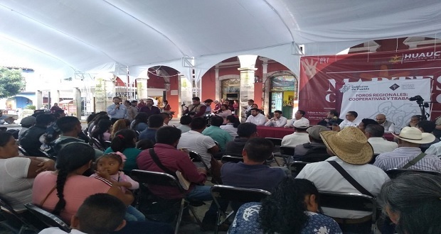 Cooperativas combaten desempleo en Puebla, asegura Cuéllar