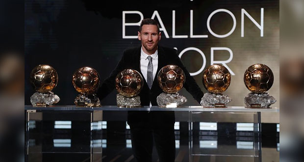 Messi recibe Sexto Balón de Oro en Paris; suma dos premios este 2019