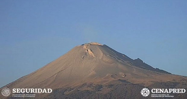 Popocatépetl registra actividad volcánica mínima, reporta PC