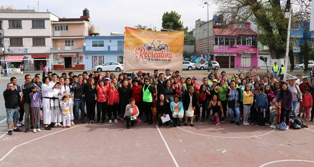 Llega la Vía Recreativa Puebla a San Sebastián de Aparicio