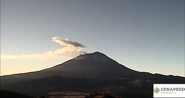 Por actividad usual, volcán Popocatépetl sigue en Amarillo Fase Dos