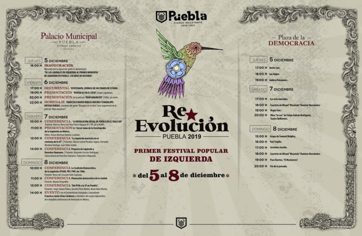 Realizarán festival de izquierda en Puebla con embajador de Venezuela