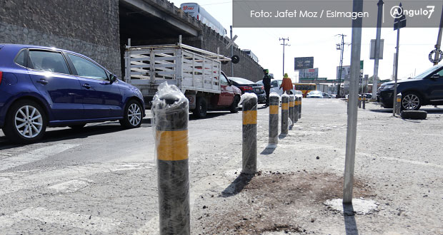 Oportuna, instalación de bolardos; faltan recursos para movilidad: activista