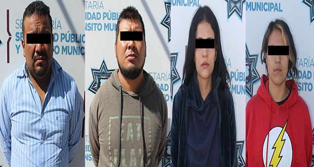 SSC detiene a dos por robo y dos por posesión de mariguana