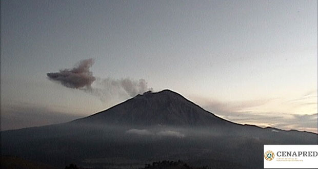 Este viernes, día más activo de la semana del Popocatépetl