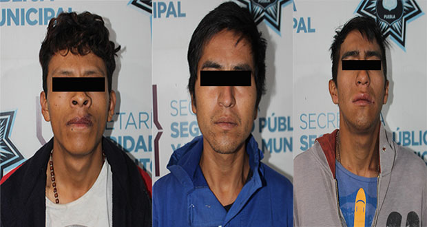 Aprehenden a tres hombres por robo a Oxxo en Mayorazgo