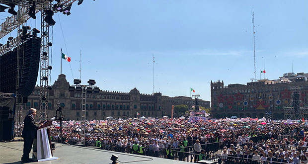 Riqueza mejor repartida y guerra a corrupción; falta crecer economía: AMLO