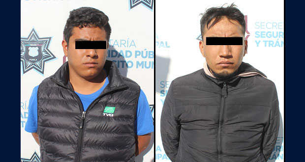 Detienen a dos sujetos con dosis de droga en barrio de Santa Anita