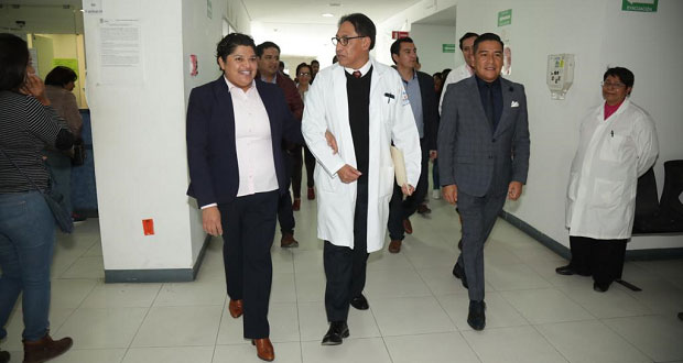 Karina Pérez da inmobiliario para Hospital General de Cholula
