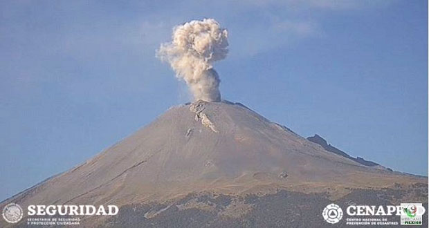 Volcán Popocatépetl mantiene baja actividad: Cenapred