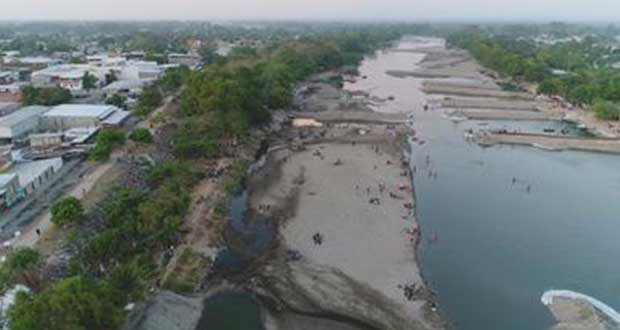 Ríos Suchiate en frontera con Guatemala