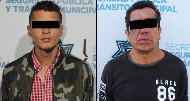 Detienen SSC a dos por presuntos robos de billetera y celular