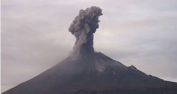 Este viernes, el día más activo de la semana del Popocatépetl