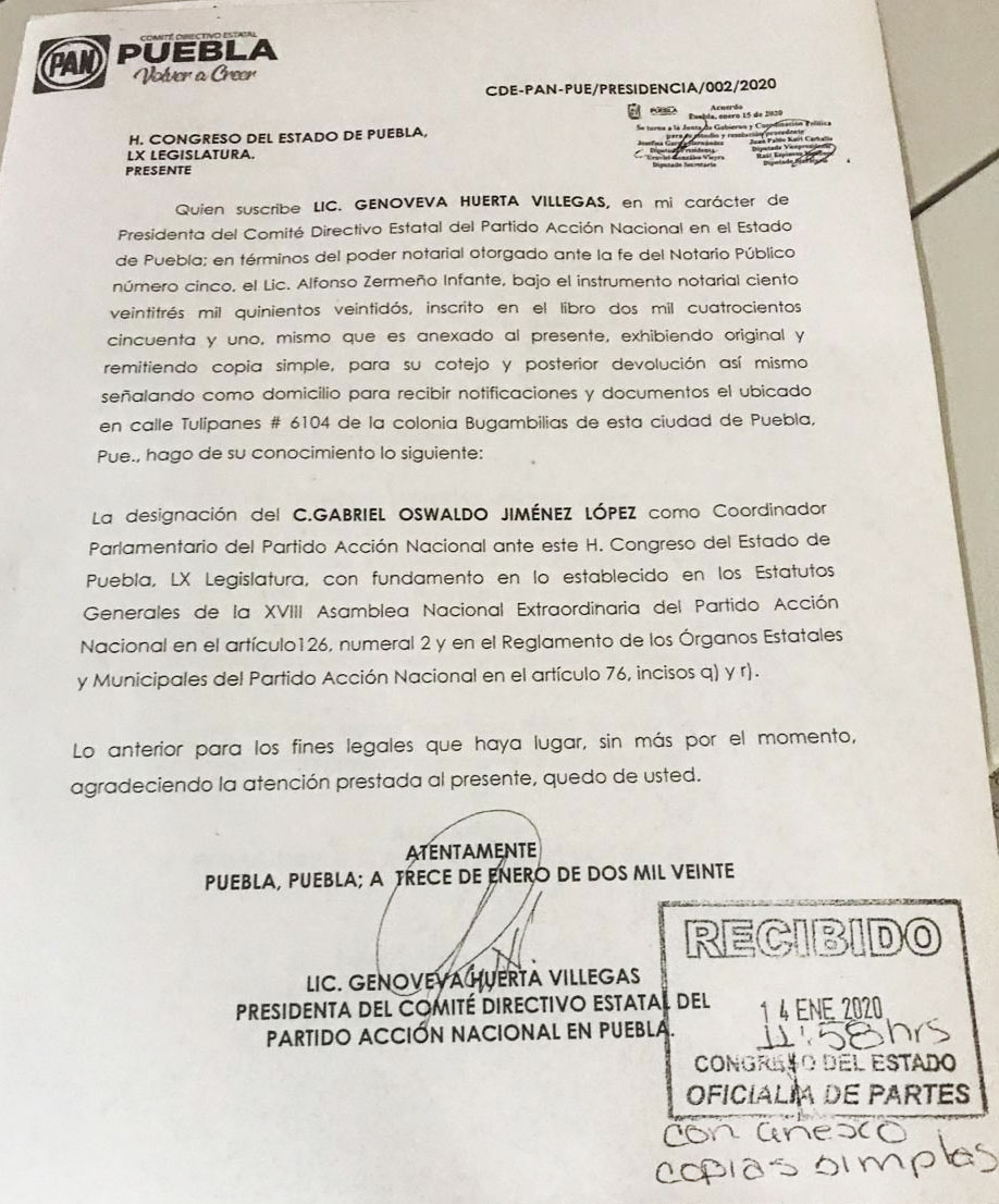 Congreso dice ¡no! a Huerta para quitar a Rodríguez como líder de bancada panista