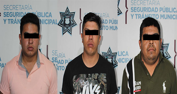 En mercado Morelos, SSC detiene a tres posibles extorsionadores