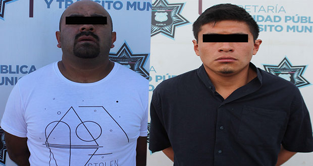 Detiene a dos hombres por narcomenudeo en Puebla capital