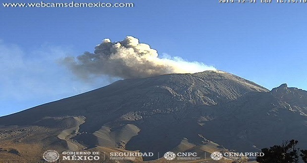 Popocatépetl sigue con baja actividad volcánica, informa PC