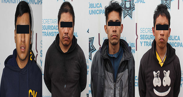 Detienen a 4 por portación de arma; 3 se dedicarían al robo