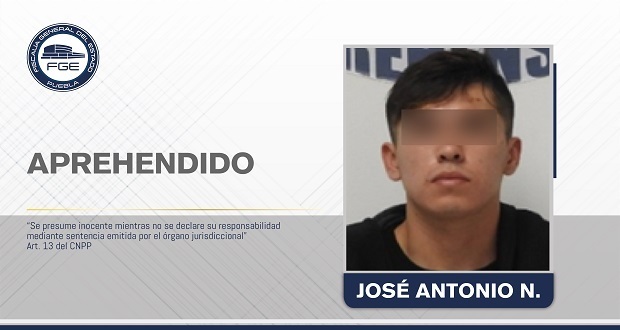 Detienen a joven que violó a su primo de 13 años en Amozoc