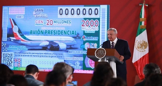 Rifarán el valor en efectivo del avión presidencial, no la aeronave