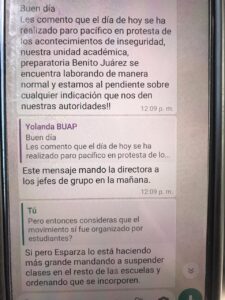 Acusan que marchas de BUAP son orquestadas por gente afín a Esparza