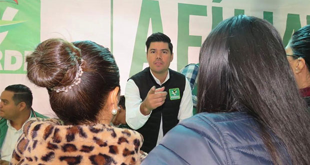 Partido Verde, a favor del acuerdo para reducir violencia en Puebla