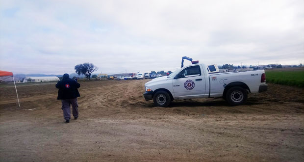 Tras 2 días de trabajos, Pemex controla fuga de gas LP en Tepeaca