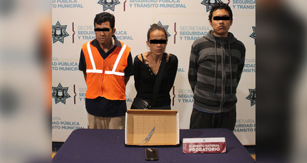 SCC detiene 2 hombres y mujer señalados como asaltantes en CH