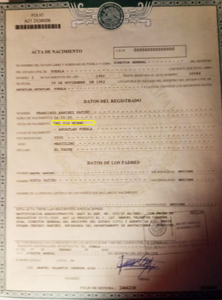 Pese a cuotas, Registro Civil de Puebla da actas con errores y vuelve a cobrar