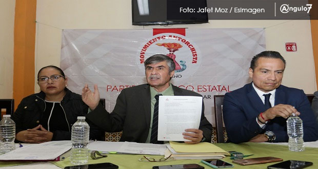 Cumplimos requisitos de IEE bajo nombre de Podemos Puebla: Antorcha