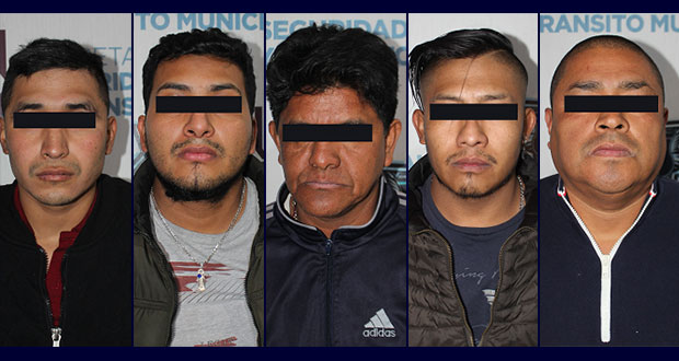 SCC detiene en Caleras a banda de 5 dedicados al robo de casas