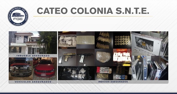 Aseguran a dos personas y droga en cateo en colonia SNTE
