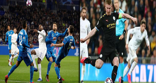 Citizens y Lyon sorprenden al Madrid y Juve en octavos de Champions