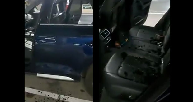 En fin de semana, dan cristalazos a 2 camionetas en Angelópolis y Palmas Plaza