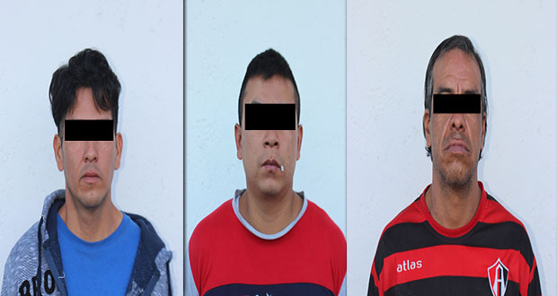 Detienen a 3 hombres por intento de robo de vehículo en Xilotzingo