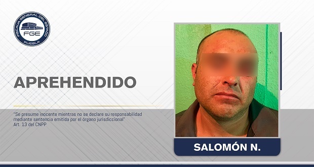 FGE detiene a hombre por feminicidio de su esposa en Cañada Morelos