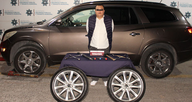 SSC detiene a hombre vinculado a múltiples robos de autopartes