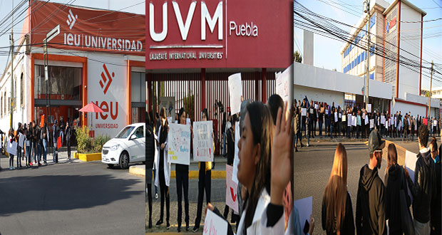 UVM, IEU, MAP y Comcipe se suman a protesta por homicidio de estudiantes