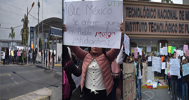 Alumnos se solidarizan con movimiento de la BUAP y Upaep; exigen seguridad