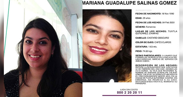 En Chiapas, desaparece la periodista Mariana Guadalupe Salinas