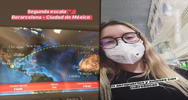 Poblanas varadas en China regresan tras 54 horas de vuelo a México
