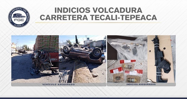 Persecución deja tres delincuentes muertos en Tecali